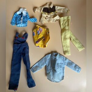 Vintage Barbie Clothes Shirts and Pants